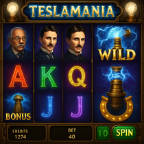Slotsvader - Teslamania Slot Game - Betsoft